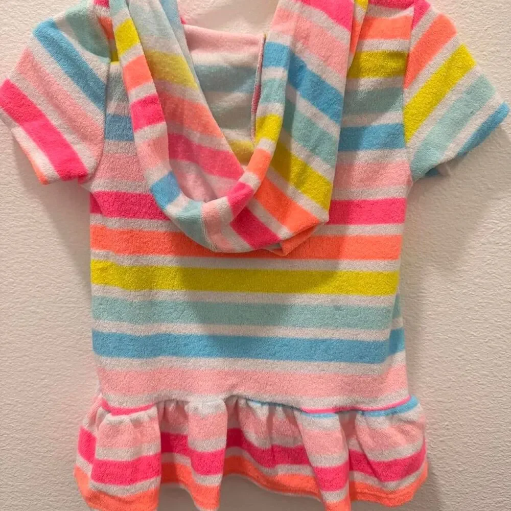 Wonder-nation Baby Girl Stripped Cover-up 18months
